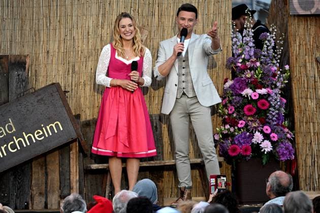 15 06 2024 Bad Kleinkirchheim St Oswald am Hoferriegel in Austria AUT Wenn die Musi spielt Open Air 2024 Stefanie Hertel and Marco Ventre,
