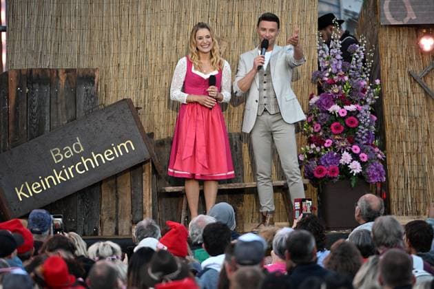 15 06 2024 Bad Kleinkirchheim St Oswald am Hoferriegel in Austria AUT Wenn die Musi spielt Open Air 2024 Stefanie Hertel and Marco Ventre,