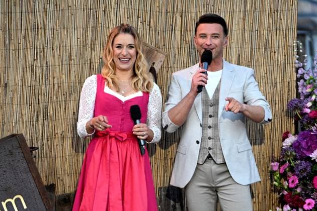 15 06 2024 Bad Kleinkirchheim St Oswald am Hoferriegel in Austria AUT Wenn die Musi spielt Open Air 2024 Stefanie Hertel and Marco Ventre,