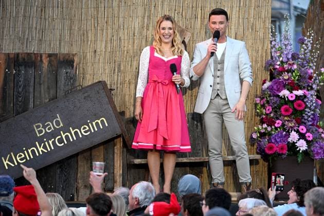 15 06 2024 Bad Kleinkirchheim St Oswald am Hoferriegel in Austria AUT Wenn die Musi spielt Open Air 2024 Stefanie Hertel and Marco Ventre,