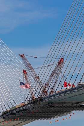 June 15, 2024, Detroit, Michigan, USA: Detroit, Michigan USA -15 June 2024 - The last deck section has been put in place on the Gordie Howe International Bridge, linking Detroit with Windsor, Ontario across the Detroit River. The bridge is expected to open in 2025. Detroit USA - ZUMAw66_ 20240615_zaf_w66_005 Copyright: xJimxWestx