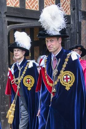 The Prince of Wales leaves after attending the annual Order of the Garter Service at St George s Chapel, Windsor Castle. Featuring: Duke of Edinburgh, Prince William Where: Windsor, United Kingdom When: 17 Jun 2024 Credit: Cover Images EDITORIAL USE ONLY. NOT FOR USE BY NEWSPAPERS BASED IN THE UK. Copyright: xx coverimg53858412