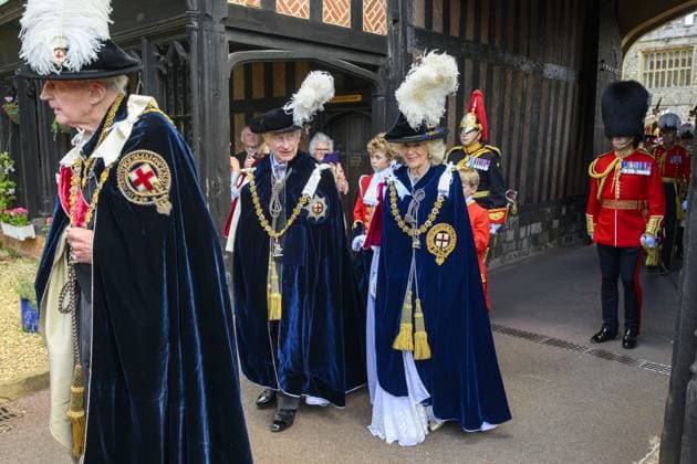 Entertainment Bilder des Tages The Prince of Wales leaves after attending the annual Order of the Garter Service at St George s Chapel, Windsor Castle. Featuring: King Charles III, Queen Camilla Where: Windsor, United Kingdom When: 17 Jun 2024 Credit: Cover Images EDITORIAL USE ONLY. NOT FOR USE BY NEWSPAPERS BASED IN THE UK. Copyright: xx coverimg53858417