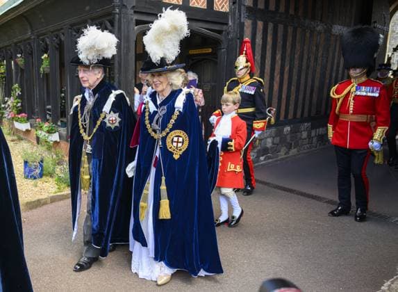 The Prince of Wales leaves after attending the annual Order of the Garter Service at St George s Chapel, Windsor Castle. Featuring: King Charles III, Queen Camilla Where: Windsor, United Kingdom When: 17 Jun 2024 Credit: Cover Images EDITORIAL USE ONLY. NOT FOR USE BY NEWSPAPERS BASED IN THE UK. Copyright: xx coverimg53858419