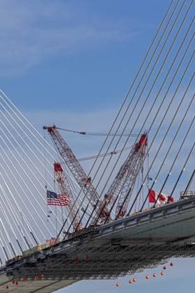 Detroit, Michigan USA 15 June 2024, The Load Deck Section has been Put in Place ON The Gordie Howe International Bridge, Linking Detroit With Windsor, Ontario across The Detroit River The Bridge IS expected to Open in 2025 Copyright: imageBROKER JimxWest ibljiw10800657.jpg