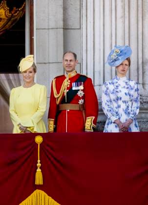15-06-2024 England Sophie, Duchess of Edinburgh, Prince Edward, Duke of Edinburgh, Lady Louise Windsor attending the Kings Birthday Parade Trooping the Colour in London. Â  Copyright: xPPEx