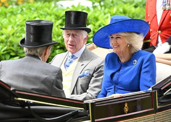 Entertainment Themen der Woche KW25 Entertainment Bilder des Tages Day one of Royal Ascot, Ascot Racecourse. Featuring: King Charles III and Queen Camilla Where: Ascot, United Kingdom When: 18 Jun 2024 Credit: Cover Images EDITORIAL USE ONLY. NOT FOR USE BY NEWSPAPERS BASED IN THE UK. Copyright: xx coverimg53861802