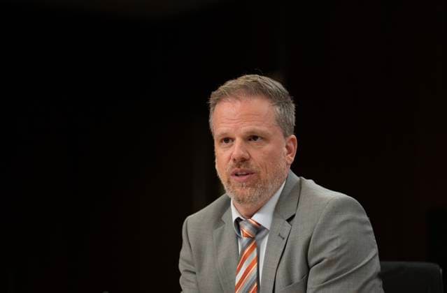 June 18, 2024, Ottawa, On, Canada: Minister of Health Mark Holland responds to a question during a news conference in Ottawa, Tuesday, June 18, 2024. Ottawa Canada  - ZUMAc35_ 20240618_zaf_c35_048 Copyright: xAdrianxWyldx