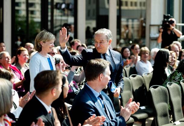 June 18, 2024, Ottawa, On, Canada: Franvßois-Philippe Champagne Minister of Innovation, Science and Industry waves to members of the audience ahead of the Prime Minister s Awards for Teaching Excellence and Teaching Excellence in STEM in Ottawa, Tuesday, June 18, 2024. Ottawa Canada  - ZUMAc35_ 20240618_zaf_c35_093 Copyright: xSpencerxColbyx