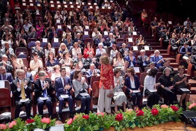 June 18, 2024, Madrid, Madrid, Spain: QUEEN Sofia of Spain attends the closing ceremony and concert of the 2023-2024 Academic year of the Queen Sofia Higher School of Music at the Reina Sofia museum Madrid Spain - ZUMAc260 20240618_zep_c260_031 Copyright: xMikexChicorrox
