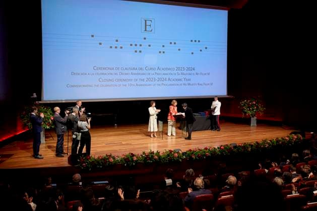 June 18, 2024, Madrid, Madrid, Spain: QUEEN Sofia of Spain attends the closing ceremony and concert of the 2023-2024 Academic year of the Queen Sofia Higher School of Music at the Reina Sofia museum Madrid Spain - ZUMAc260 20240618_zep_c260_032 Copyright: xMikexChicorrox