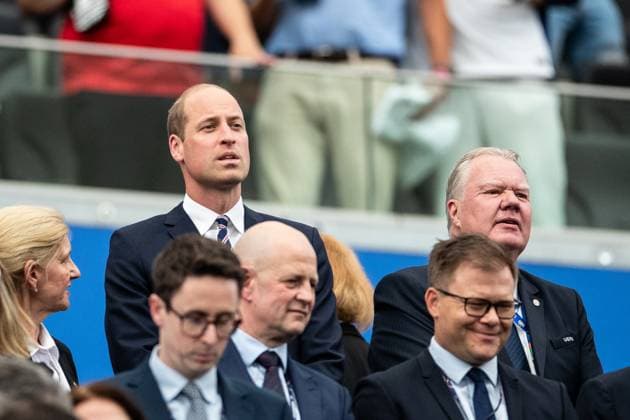 UEFA EURO 2024 Denmark England 20 06 2024 Prince William Arthur Philip Louis, Prince of Wales UEFA EURO 2024 Denmark England Frankfurt Arena, Frankfurt am Main 20 06 2024 Frankfurt am Main Frankfurt Arena Hessen Germany Copyright: xBEAUTIFULxSPORTS Buriakovx