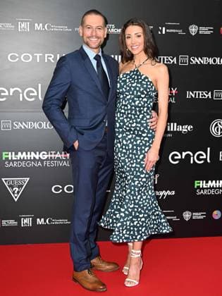 Santa Margherita di Pula, Cagliari, 7th edition of the Filming Italy Sardinia Festival, Red Carpet awards ceremony in the early evening. Pictured: Ioan Gruffudd, Bianca Wallace  Copyright: xx xMangiarotti DxAvanzox IPA_Agency_IPA47324747