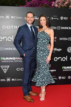 Santa Margherita di Pula, Cagliari, 7th edition of the Filming Italy Sardinia Festival, Red Carpet awards ceremony in the early evening. Pictured: Ioan Gruffudd, Bianca Wallace  Copyright: xx xMangiarotti DxAvanzox IPA_Agency_IPA47324749