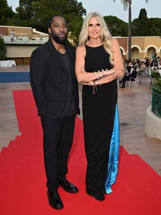 Santa Margherita di Pula, Cagliari, 7th edition of the Filming Italy Sardinia Festival, Red Carpet awards ceremony in the early evening. In the photo: John David Washington, Tiziana Rocca  Copyright: xx xMangiarotti DxAvanzox IPA_Agency_IPA47324804