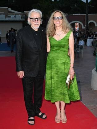 Santa Margherita di Pula, Cagliari, 7th edition of the Filming Italy Sardinia Festival, Red Carpet awards ceremony in the early evening. Santa Margherita di Pula, Cagliari, 7th edition of the Filming Italy Sardinia Festival, Red Carpet awards ceremony in the early evening. Pictured: Harvey Keitel, Daphna Kastner, Cagliari Italy  Copyright: xIPA ABACAx