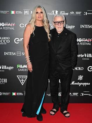 Cagliari: Santa Margherita di Pula, Cagliari, 7th edition of the Filming Italy Sardinia Festival, Red Carpet awards ceremony in the early evening. In the photo: Harvey Keitel, Tiziana Rocca Cagliari  - ZUMAp169 20240621_zea_p169_199 Copyright: xIPAx