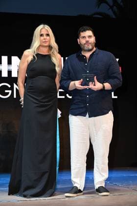 Cagliari: Santa Margherita di Pula, Cagliari, 7th edition of the Filming Italy Sardinia Festival, Red Carpet awards ceremony in the early evening. In the photo: Salvatore Esposito Cagliari  - ZUMAp169 20240621_zea_p169_244 Copyright: xIPAx