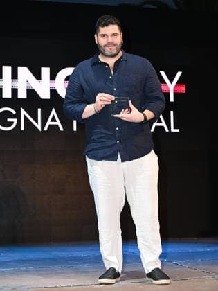 Cagliari: Santa Margherita di Pula, Cagliari, 7th edition of the Filming Italy Sardinia Festival, Red Carpet awards ceremony in the early evening. In the photo: Salvatore Esposito Cagliari  - ZUMAp169 20240621_zea_p169_246 Copyright: xIPAx