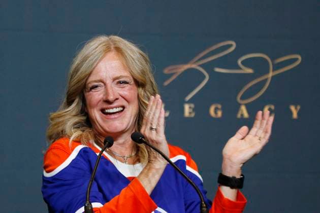 June 21, 2024, Calgary, Ab, CANADA: Alberta NDP Leader Rachel Notley makes her last speech as the party leader in Calgary, on Friday, June 21, 2024. Calgary CANADA  - ZUMAc35_ 20240621_zaf_c35_074 Copyright: xDavexChidleyx