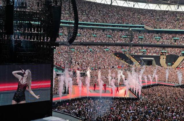 Entertainment Themen der Woche KW25 Taylor Swift performs in front of over 85,000 fans at Wembley Stadium as Taylor Swift Era s Tour arrives in London, on 21st June, 2024. 