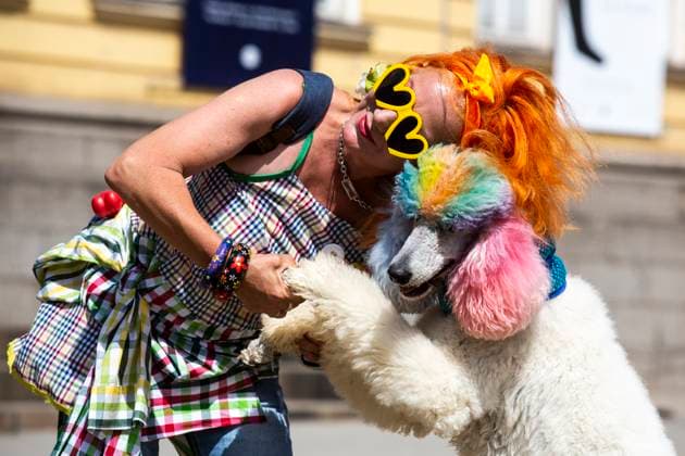 News Themen der Woche KW25 News Bilder des Tages Sofia Pride 2024 Participants are taking part in Sofia Pride in Sofia, Bulgaria, on June 22, 2024. Sofia Pride 2024 is focusing on the role of LGBTI+ people in Bulgaria for the progress of Bulgarian society. Sofia Bulgaria  Copyright: xHristoxVladevx originalFilename: vladev-notitle240622_npmS7.jpg