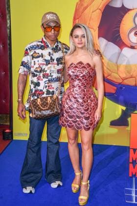 Entertainment Themen der Woche KW25 Entertainment des Tages Despicable Me Moi Moche Et Mechant 4 Premiere At Le Grand Rex - Paris Pharrell Williams and Joey King attend the Moi, Moche Et Mechant 4 - Despicable Me 4 Premiere at Le Grand Rex on June 23, 2024 in Paris, France. Photo by Shootpix ABACAPRESS.COM Paris France  Copyright: xShootpix ABACAx