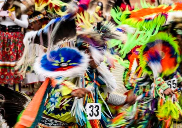 June 23, 2024, Ottawa, On, CAN: Dancers compete in the Summer Solstice Indigenous Festival s 2024 Competition Pow Wow at Madahoki Farm in Ottawa, Sunday, June 23, 2024. Ottawa CAN  - ZUMAc35_ 20240623_zaf_c35_008 Copyright: xJustinxTangx