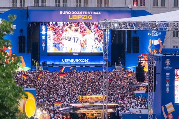 Third match day for the German national team at the 2024 European Championship In Leipzig, 14,000 fans will watch the match in the official UEFA fan zone on Augustusplatz Fanzone Leipzig