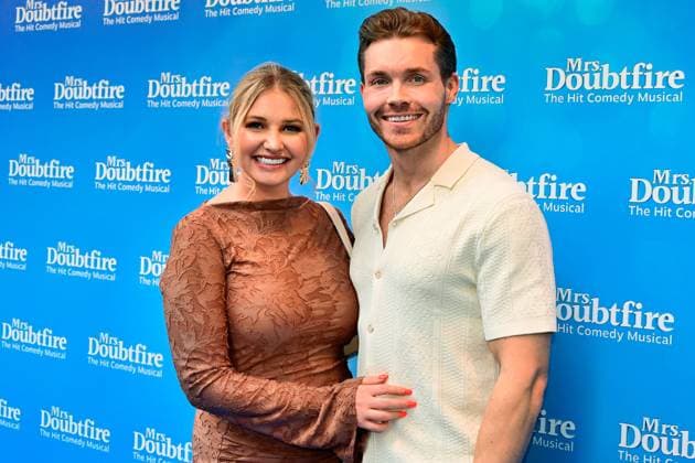 Amy Hart attends the 1st Nanniversary performance of Mrs. Doubtfire: The Musical at The Shaftesbury Theatre in London. JUNE 20th 2024  SLIx24214