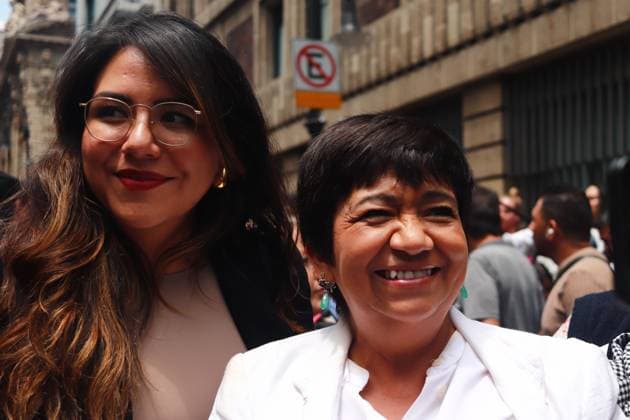 Claudia Sheinbaum Pardo Annonce Her Cabinet Edna Elena Vega, leaves after she was announced as new Secretary of Agrarian, Territorial and Urban Development as part of the government cabinet of incoming President Claudia Sheinbaum Pardo during a press conference at Museo Interactivo de Economia. on June 27, 2024 in Mexico City, Mexico. (Photo by Carlos Santiago Eyepix Group) Copyright: xCarlosxSantiago xEyepixxGroupx CS_27062024_125046