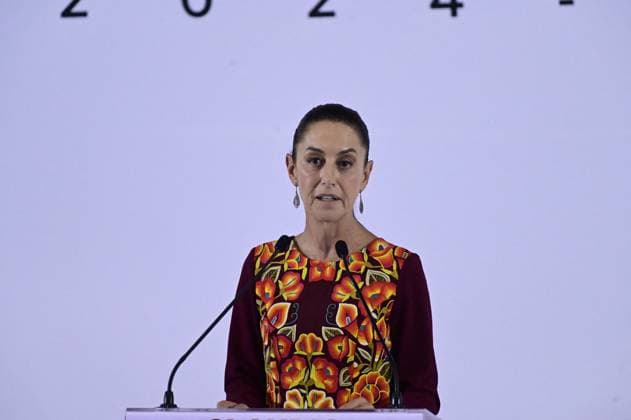 President-Elect Claudia Sheinbaum Presents Her New Cabinet - Mexico City Claudia Sheinbaum Pardo, incoming President of Mexico, speaking during the presentation of the second part of her government cabinet at Museo Interactivo de Economía (MIDE). Mexico City, Mexico, June 27, 2024. Photo by Carlos Tischler Eyepix Group ABACAPRESS.COM) Mexico City Mexico  Copyright: xTischlerxCarlos Eyepix ABACAx