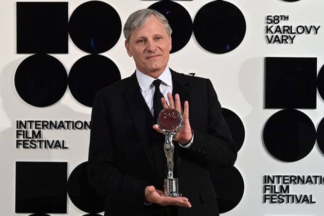 American actor Viggo Mortensen received the President s Award during the opening ceremony of the 58th Karlovy Vary International Film Festival was held on June 28, 2024, in Karlovy Vary, Czech Republic. (CTKxPhoto SlavomirxKubes) CTKPhotoP2024062808383  CTKPhotoP2024062808383