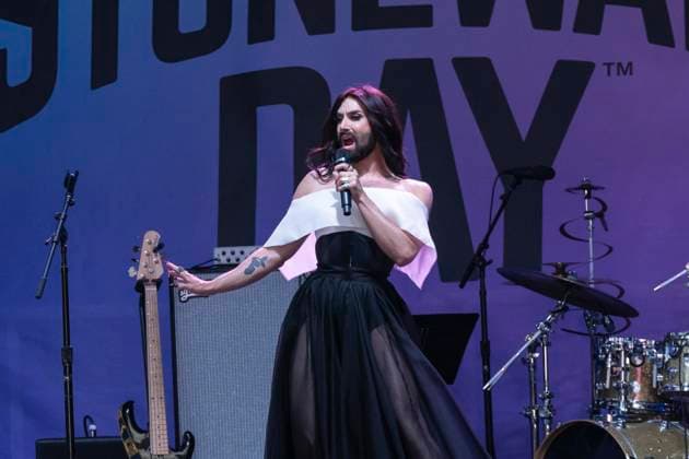 Entertainment Themen der Woche KW26 Entertainment Bilder des Tages June 28, 2024, New York, New York, United States: Conchita Wurst performs on stage Stonewall Day 2024 in the Public Square & Gardens at Hudson Yards in New York on June 28, 2024 New York United States - ZUMAr339 20240628_znp_r339_048 Copyright: xLevxRadinx