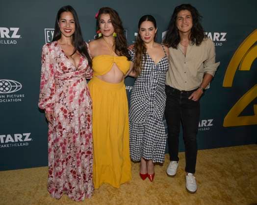 June 28, 2024, Hollywood, California, USA: L-R) Marta Mo ndez Cross, Virginia Novello, Valeria Maldonado and Cristo Fernanded atttend NALIP s 25th Anniversary Red Carpet Celebration. Hollywood USA - ZUMAb173 20240628_aap_b173_002 Copyright: xBillyxBennightx