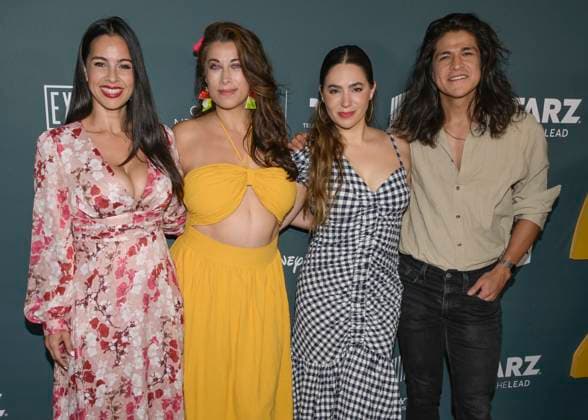 June 28, 2024, Hollywood, California, USA: L-R) Marta Mo ndez Cross, Virginia Novello, Valeria Maldonado and Cristo Fernanded atttend NALIP s 25th Anniversary Red Carpet Celebration. Hollywood USA - ZUMAb173 20240628_aap_b173_015 Copyright: xBillyxBennightx
