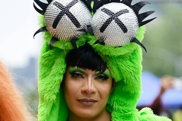 A member of LGBTIQ community takes part during the 46th edition of Annual LGBTIQ pride march. People marched on Reforma Avenue from Angel de la Independencia to Zocalo main square. Mexico City Mexico - ZUMAe321 20240629_zia_e321_044 Copyright: xCarlosxTischlerx