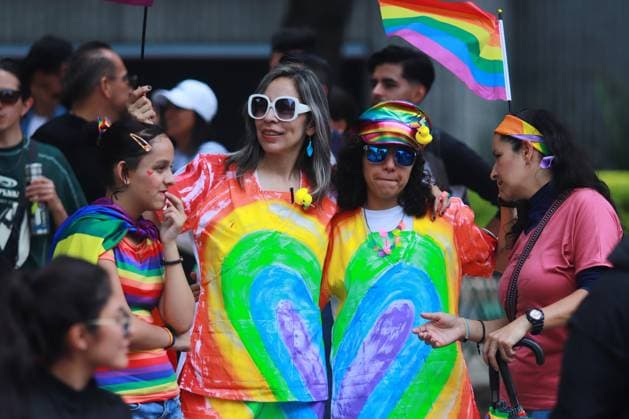 A Participants taking part during the 46th LGBTTTIQ+ Pride March, which commemorates the pride of freely expressing one s sexual identity. On Paseo de la Reforma Avenue. Mexico City Mexico - ZUMAe321 20240629_zia_e321_051 Copyright: xCarlosxSantiagox