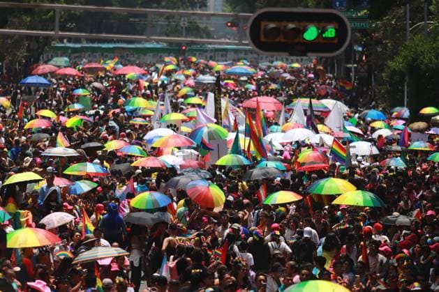A Participants taking part during the 46th LGBTTTIQ+ Pride March, which commemorates the pride of freely expressing one s sexual identity. On Paseo de la Reforma Avenue. Mexico City Mexico - ZUMAe321 20240629_zia_e321_055 Copyright: xCarlosxSantiagox