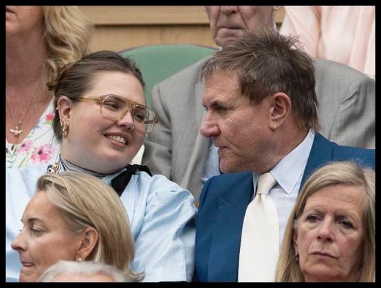 . 02 07 2024. London, United Kingdom. Simon Le Bon and daughter Tallulah in the Royal Box on day two of the Wimbledon Tennis Championships in London.  xStephenxLockx xi-Imagesx IIM-25342-0036
