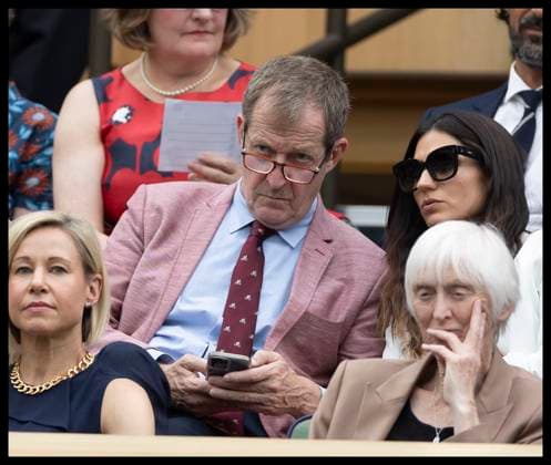. 02 07 2024. London, United Kingdom. Alistair Campbell in the Royal Box on day two of the Wimbledon Tennis Championships in London.  xStephenxLockx xi-Imagesx IIM-25342-0038