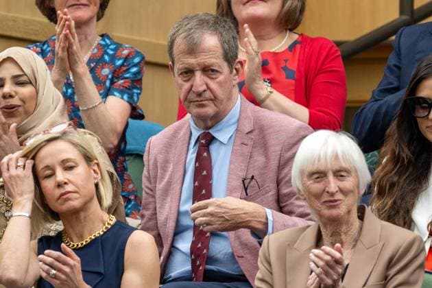 Alistair Campbell watch tennis from the Royal Box on the second day of the Wimbledon tennis championships held at the All England Lawn Tennis & Croquet Club. Featuring: Alistair Campbell Where: London, London, United Kingdom When: 02 Jul 2024 Credit: Ray Tang Cover Images **STRICTLY EDITORIAL USE ONLY** EDITORIAL USE ONLY. NOT FOR USE BY NEWSPAPERS BASED IN THE UK. Copyright: xx coverimg53915496