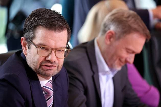 Marco Buschmann, Bundesminister der Justiz, FDP, Christian Lindner, Bundesminister der Finanzen, FDP, 107. Kabinettssitzung, DEU, Berlin, 03.07.2024 *** Marco Buschmann, Federal Minister of Justice, FDP, Christian Lindner, Federal Minister of Finance, FDP, 107 Cabinet meeting, DEU, Berlin, 03 07 2024