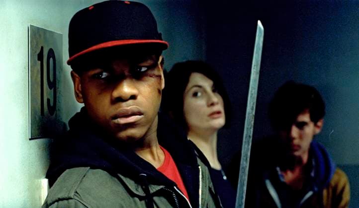 Attack the Block - filmstill John Boyega, Jodie Whittaker & Luke Treadaway in Attack the Block EDITORIAL USE ONLY Copyright: xCAP FBx