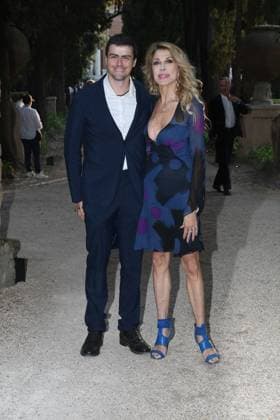 Premio Globo d Oro Verleihung in Rom Rome, German Academy Villa Massimo 64th edition of the Golden Globe, In the photo: Gabriella Carlucci with her son  Copyright: xVincenzoxLandix xipa-agency.netx xVincenzoxLandix IPA_Agency_IPA47709610