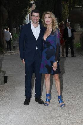 Premio Globo d Oro Verleihung in Rom Rome, German Academy Villa Massimo 64th edition of the Golden Globe, In the photo: Gabriella Carlucci with her son  Copyright: xVincenzoxLandix xipa-agency.netx xVincenzoxLandix IPA_Agency_IPA47709611