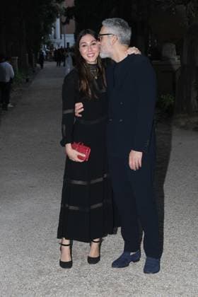 Premio Globo d Oro Verleihung in Rom Rome, German Academy Villa Massimo 64th edition of the Golden Globe, In the photo: Beppe Fiorello with his daughter  Copyright: xVincenzoxLandix xipa-agency.netx xVincenzoxLandix IPA_Agency_IPA47709688