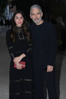 Premio Globo d Oro Verleihung in Rom Rome, German Academy Villa Massimo 64th edition of the Golden Globe, In the photo: Beppe Fiorello with his daughter  Copyright: xVincenzoxLandix xipa-agency.netx xVincenzoxLandix IPA_Agency_IPA47709703