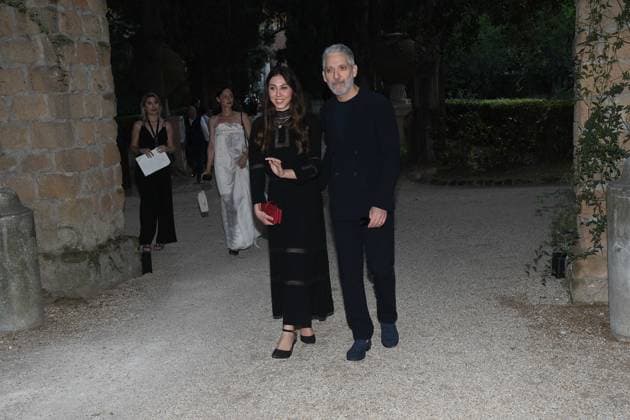 Premio Globo d Oro Verleihung in Rom Rome, German Academy Villa Massimo 64th edition of the Golden Globe, In the photo: Beppe Fiorello with his daughter  Copyright: xVincenzoxLandix xipa-agency.netx xVincenzoxLandix IPA_Agency_IPA47709705