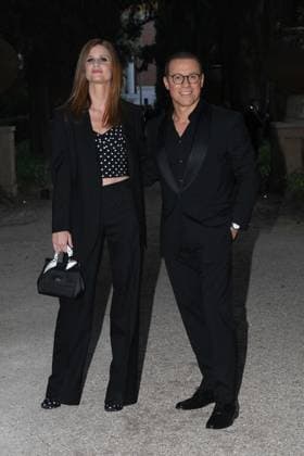 Premio Globo d Oro Verleihung in Rom Rome, German Academy Villa Massimo 64th edition of the Golden Globe, In the photo: Bianca Vitali Stefano Accorsi  Copyright: xVincenzoxLandix xipa-agency.netx xVincenzoxLandix IPA_Agency_IPA47709731